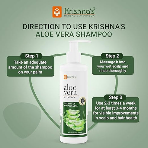Krishna'S Herbal & Ayurveda Aloevera Shampoo